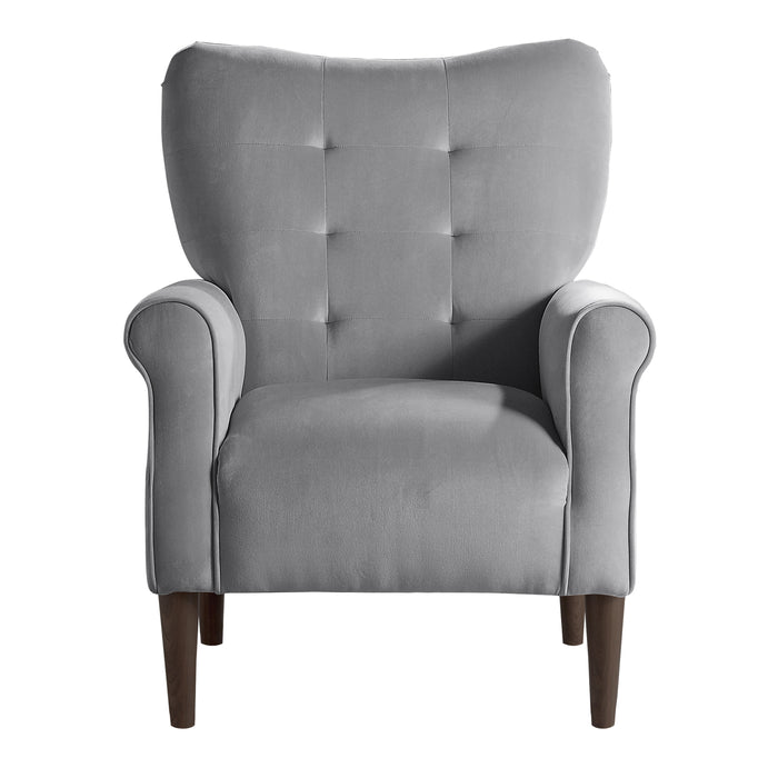 Kyrie Accent Chair in Gray - 1046DG-1 - FAMSA Furniture (TX)