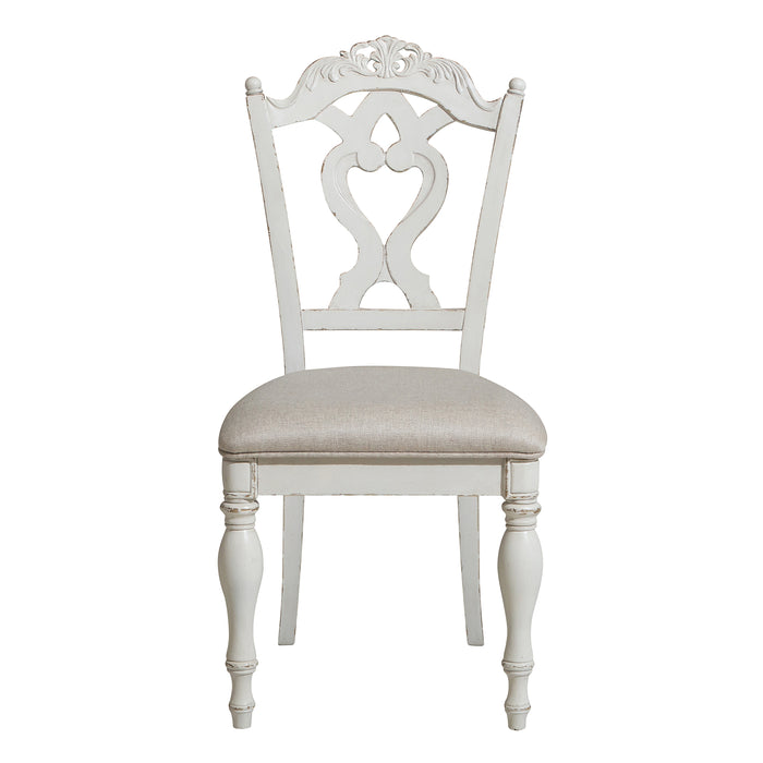 Cinderella Writing Desk Chair in Gray/White - 1386NW-11C