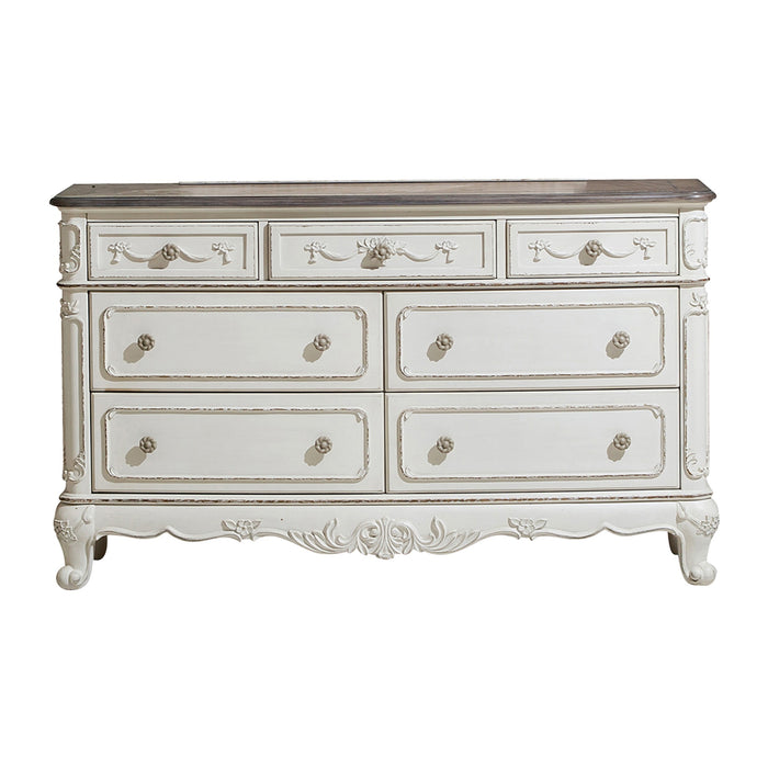 Cinderella Dresser in White/Gray - 1386NW-5 - FAMSA Furniture (TX)