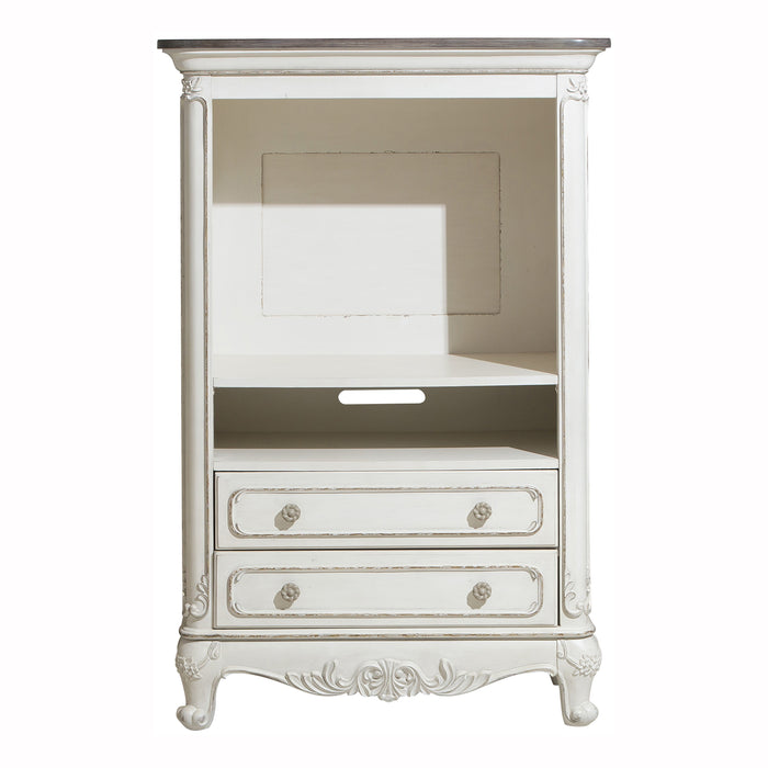 Cinderella Armoire in White/Gray - 1386NW-7 - FAMSA Furniture (TX)