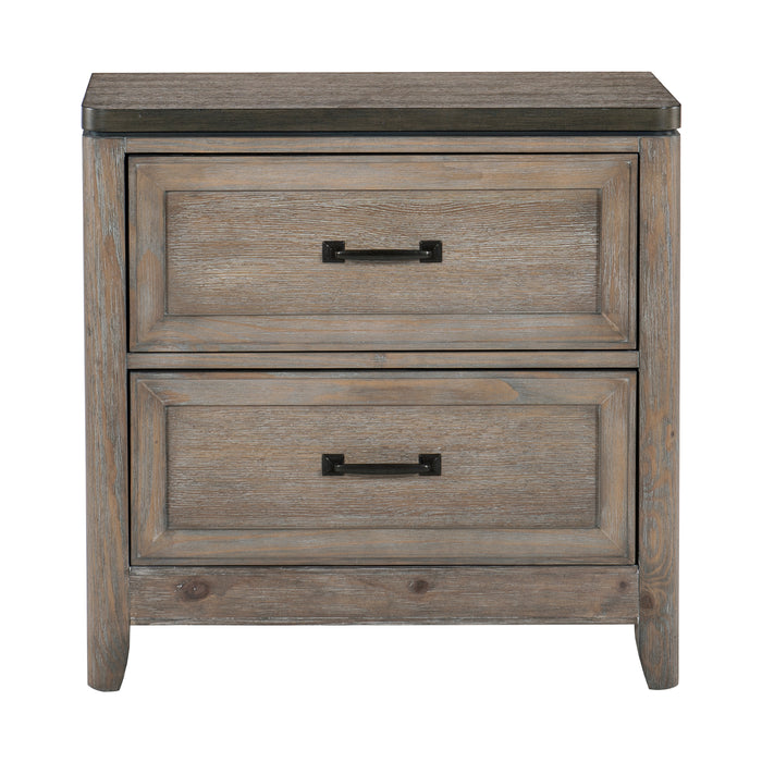 Newell Nightstand in Brown/Espresso - 1412-4