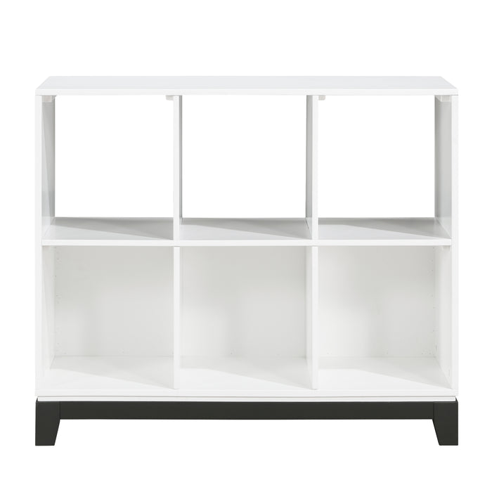 Garretson Bookcase in White - 1450WH-17 - FAMSA Furniture (TX)