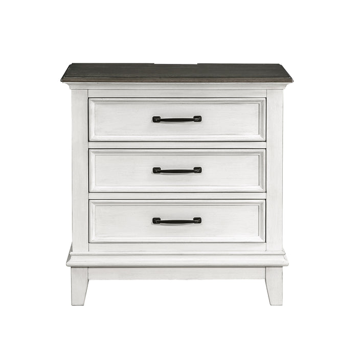 Chesterton Nightstand in Brown/White - 1463-4 - FAMSA Furniture (TX)
