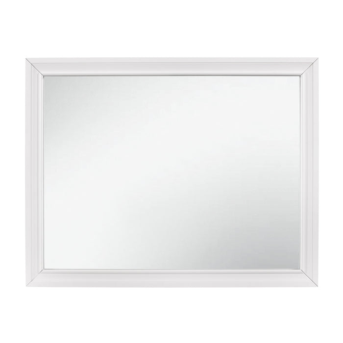 Luster Mirror in White - 1505W-6 - FAMSA Furniture (TX)