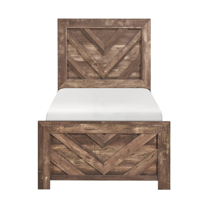 Corbin Twin Bed in Brown - 1534NPT-1 - FAMSA Furniture (TX)