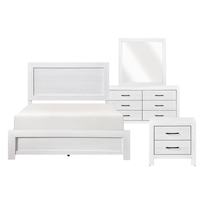 Corbin 4pc Set (QB+NS+DR+MR) in White - 1534WH-1*4 - FAMSA Furniture (TX)