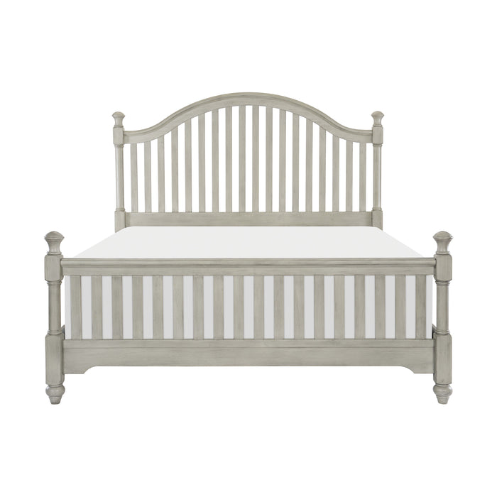 Mossbrook Eastern King Bed in Gray/Brown - 1568K-1EK
