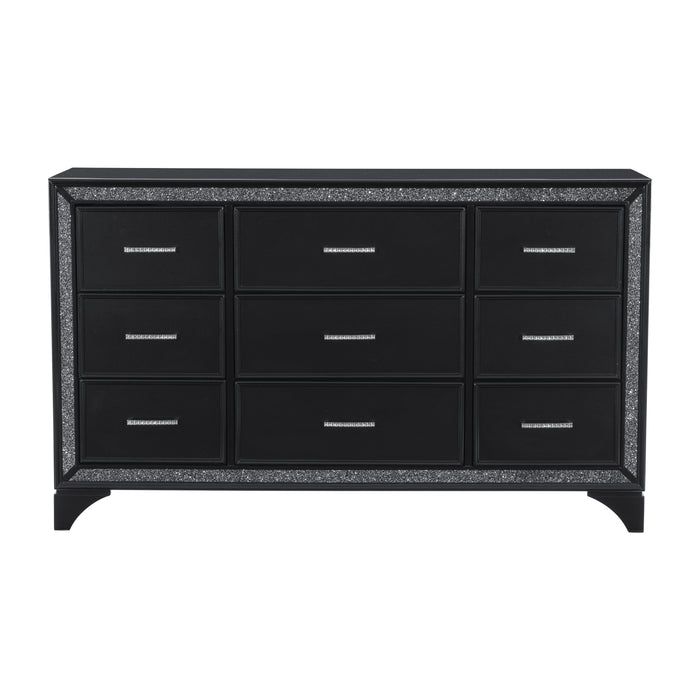 Salon Dresser in Black/Gold/Silver/Champagne - 1572BK-5 - FAMSA Furniture (TX)