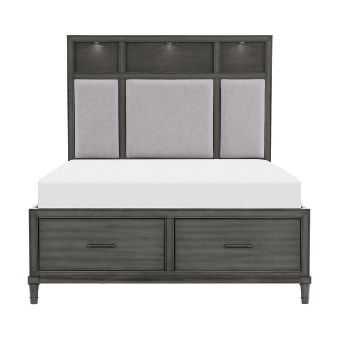 Wittenberry Queen Platform Bed in Gray - 1573-1
