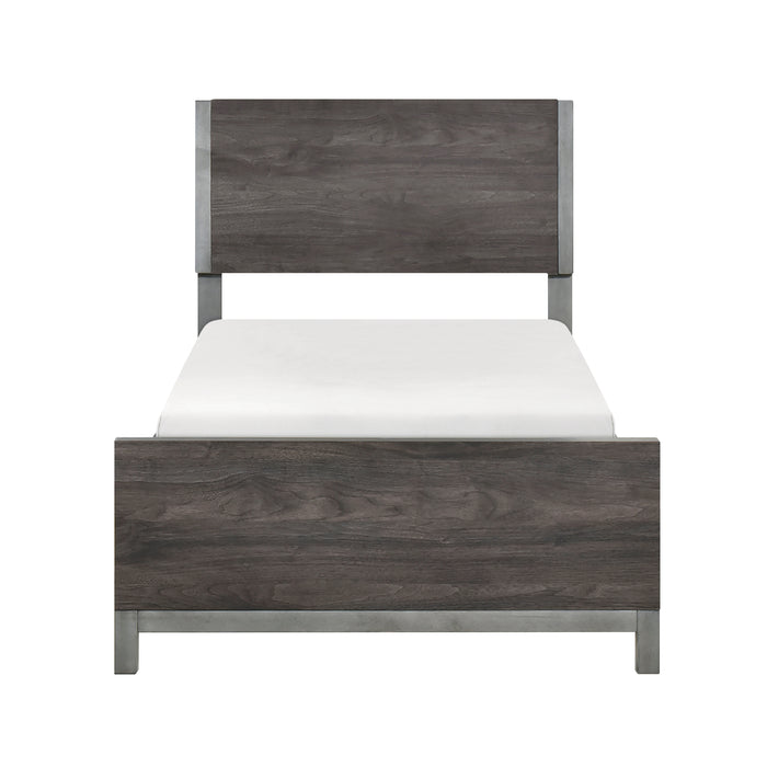 Zephyr Twin Bed in Gray - 1577DGT-1 - FAMSA Furniture (TX)