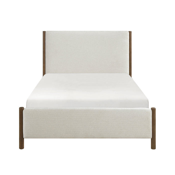 Julian Eastern King Platform Bed in Beige/Brown - 1587K-1EK - FAMSA Furniture (TX)