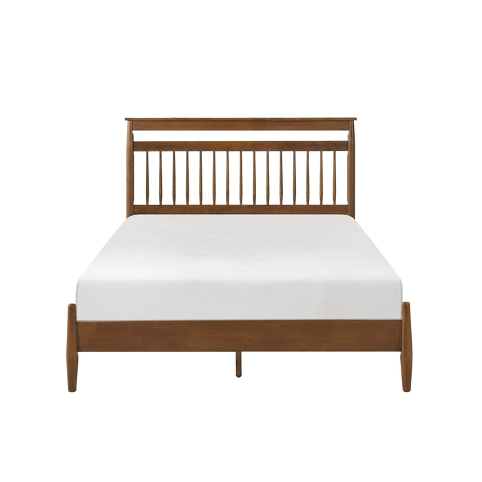Arlo Queen Platform Bed in Brown - 1599-1 - FAMSA Furniture (TX)