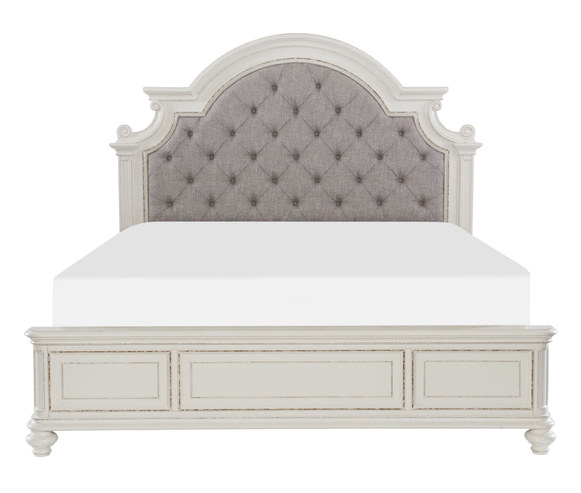Baylesford Eastern King Bed in White - 1624KW-1EK - FAMSA Furniture (TX)