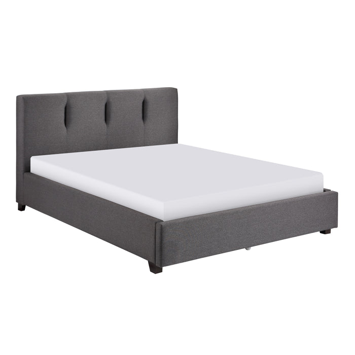 Aitana Full Platform Bed in Gray - 1632GHF-1