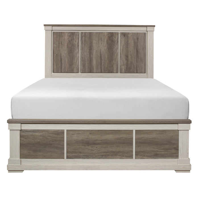 Arcadia Queen Bed in Gray/White - 1677-1 - FAMSA Furniture (TX)