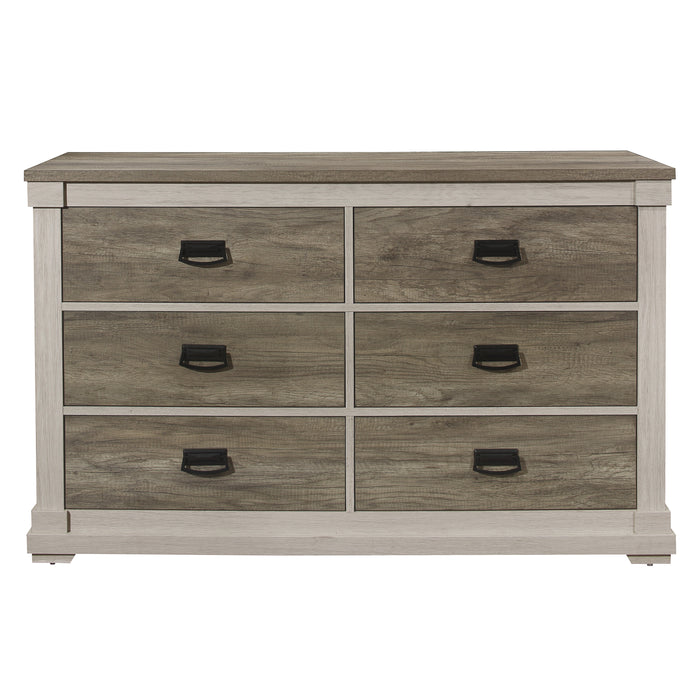 Arcadia Dresser in White/Gray - 1677-5 - FAMSA Furniture (TX)