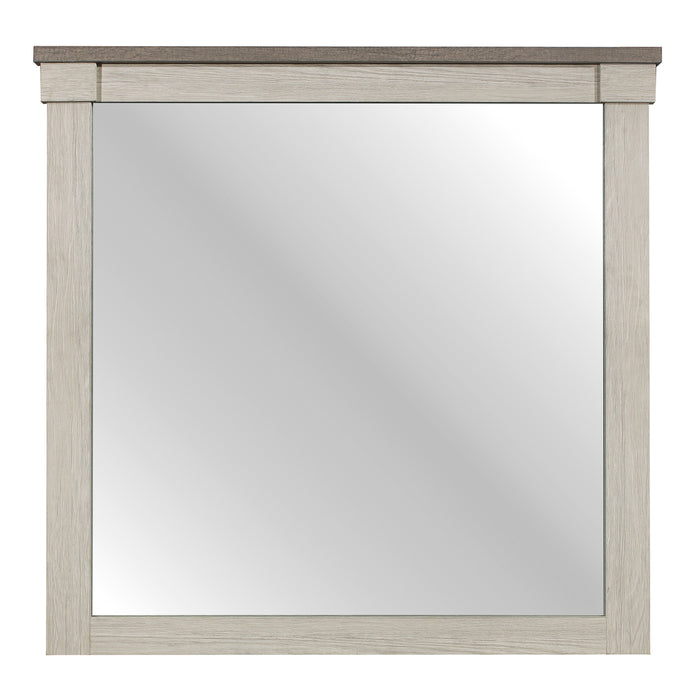 Arcadia Mirror in Gray/White - 1677-6 - FAMSA Furniture (TX)