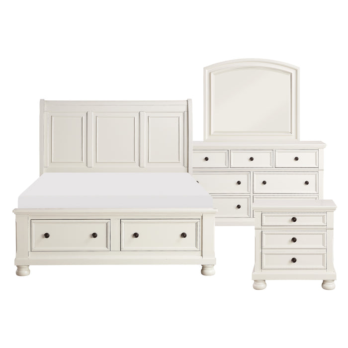 Laurelin 4PC SET: 1QB,1NS,1DR,1MR in White - 1714W-1*4 - FAMSA Furniture (TX)