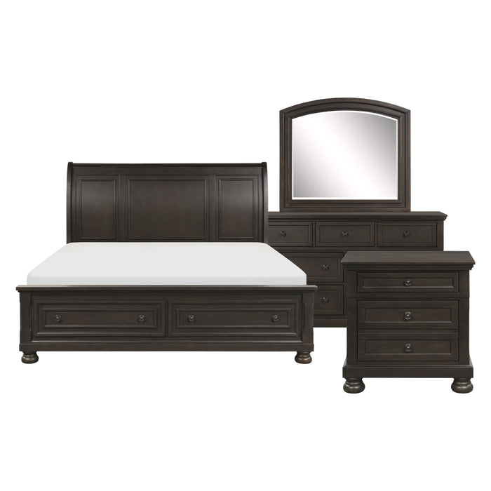 Begonia 4pc Set (QB+NS+DR+MR) in Gray/Brown - 1718GY-1*4 - FAMSA Furniture (TX)