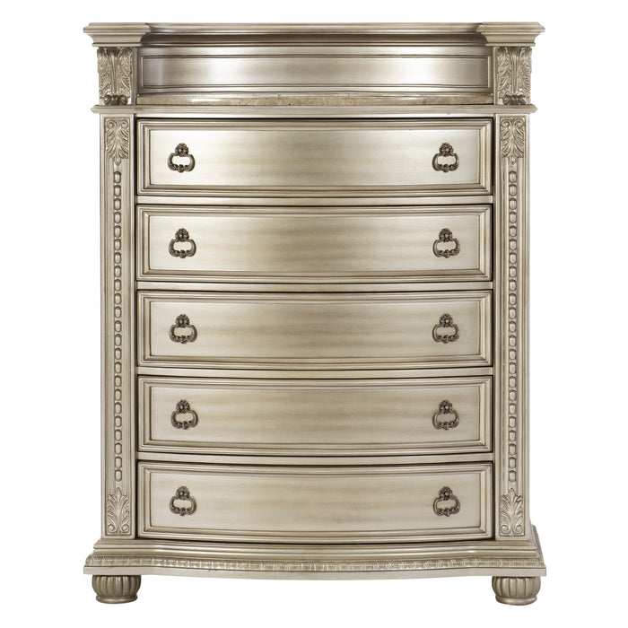 Cavalier Chest in Gold/Silver/Champagne - 1757SV-9 - FAMSA Furniture (TX)