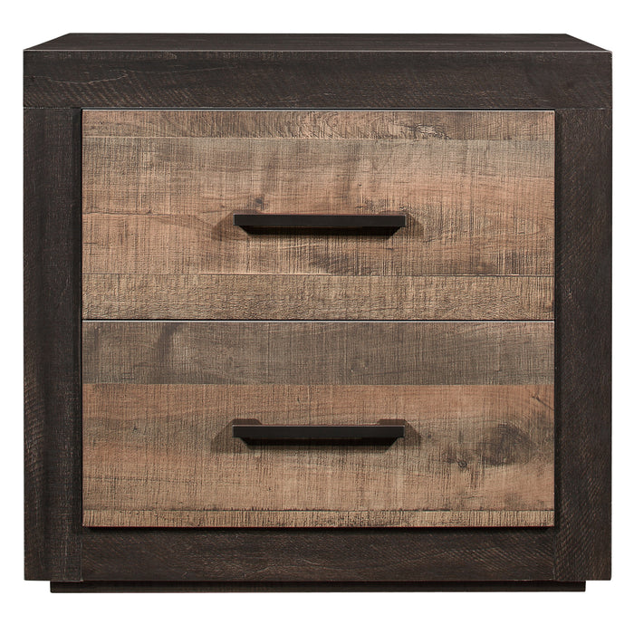 Miter Nightstand in Gray/Brown - 1762-4 - FAMSA Furniture (TX)