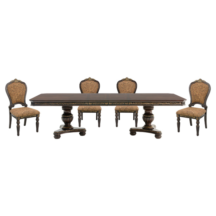 Russian Hill 5pc Set (TB+4S) in Cherry - 1808-112*5 - FAMSA Furniture (TX)