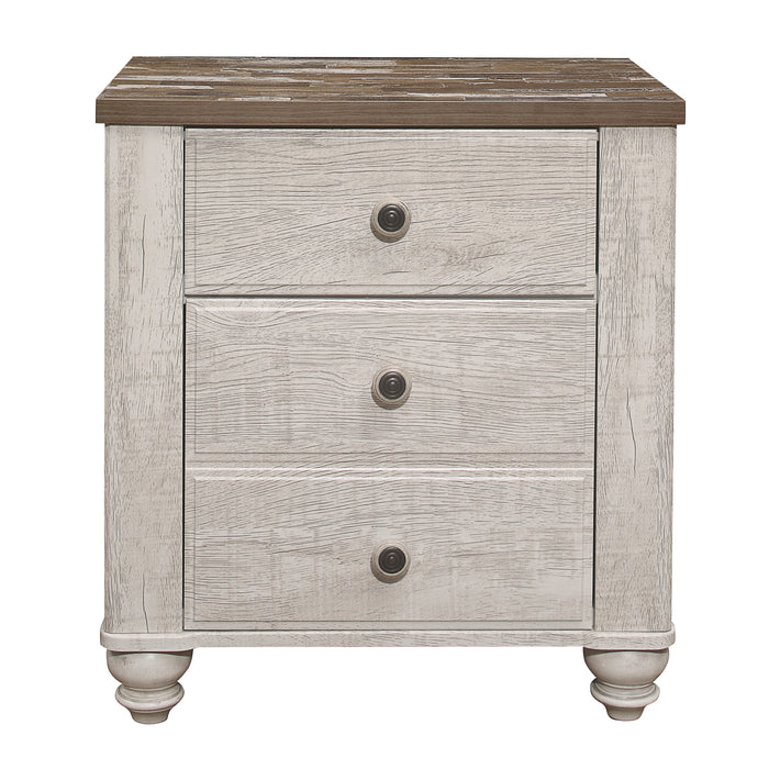 Nashville Nightstand in Brown/White - 1903-4 - FAMSA Furniture (TX)