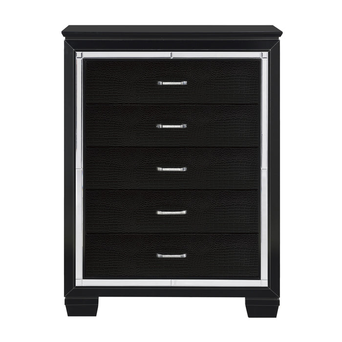 Allura Chest in Transparent/Black - 1916BK-9 - FAMSA Furniture (TX)