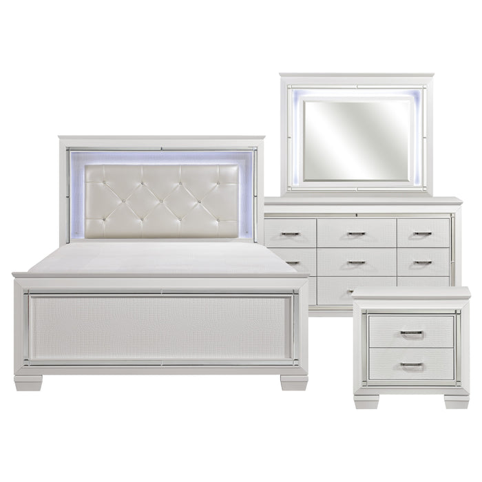Allura 4pc Set (QB+NS+DR+MR) in White/Transparent - 1916W-1*4