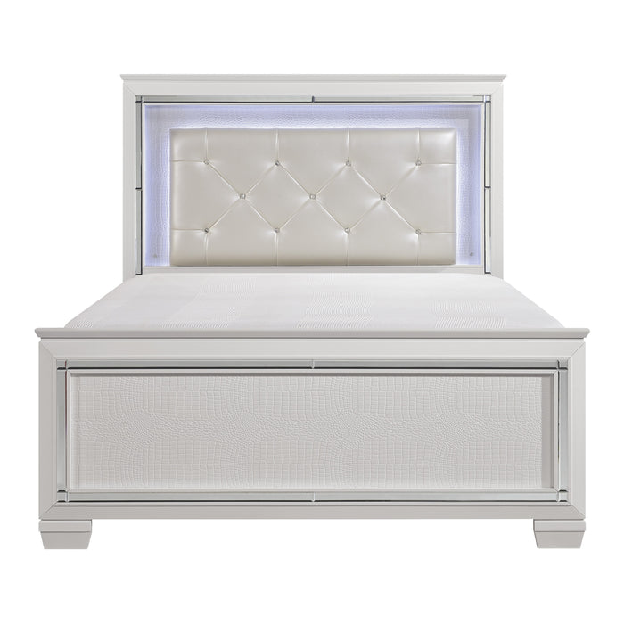 Allura (3)Full Bed, LED Lighting in Transparent/White - 1916FW-1* - FAMSA Furniture (TX)