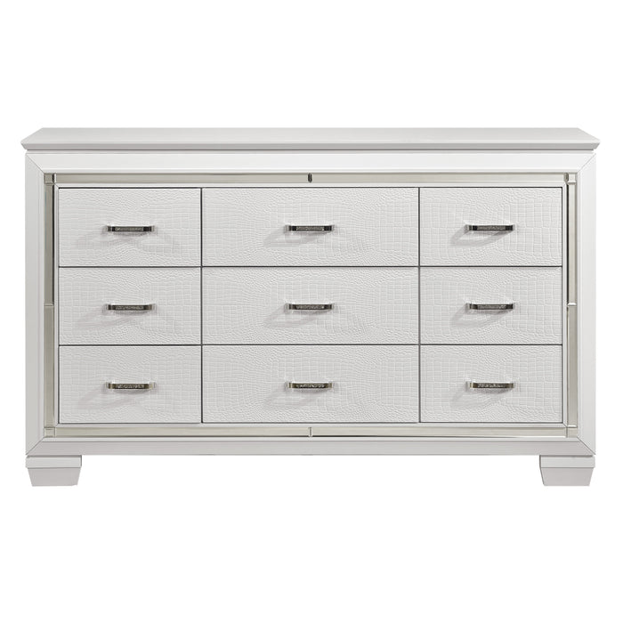 Allura Dresser in Transparent/White - 1916W-5 - FAMSA Furniture (TX)