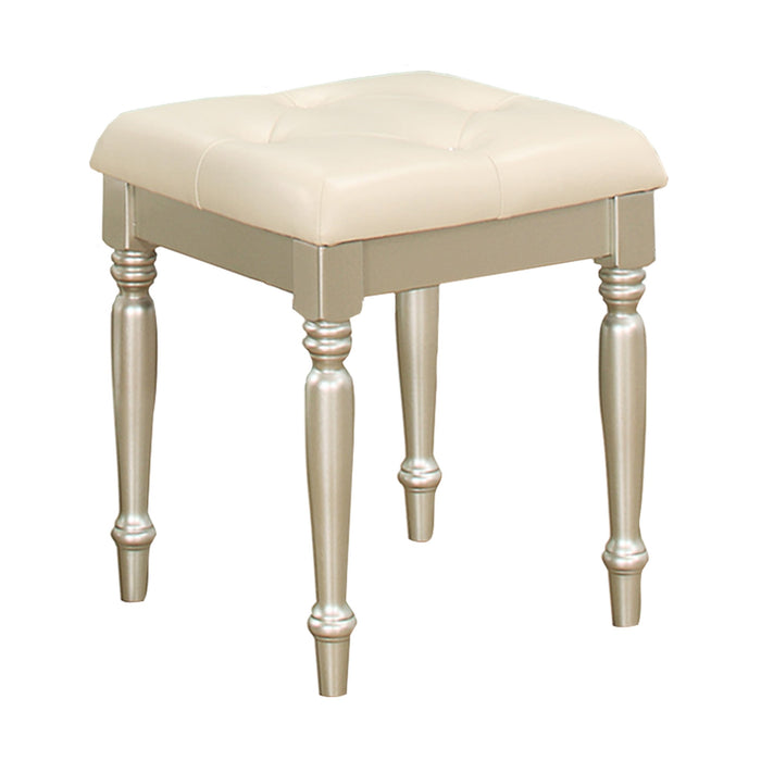 Celandine Vanity Stool in Gold/Silver/Champagne - 1928-14 - FAMSA Furniture (TX)