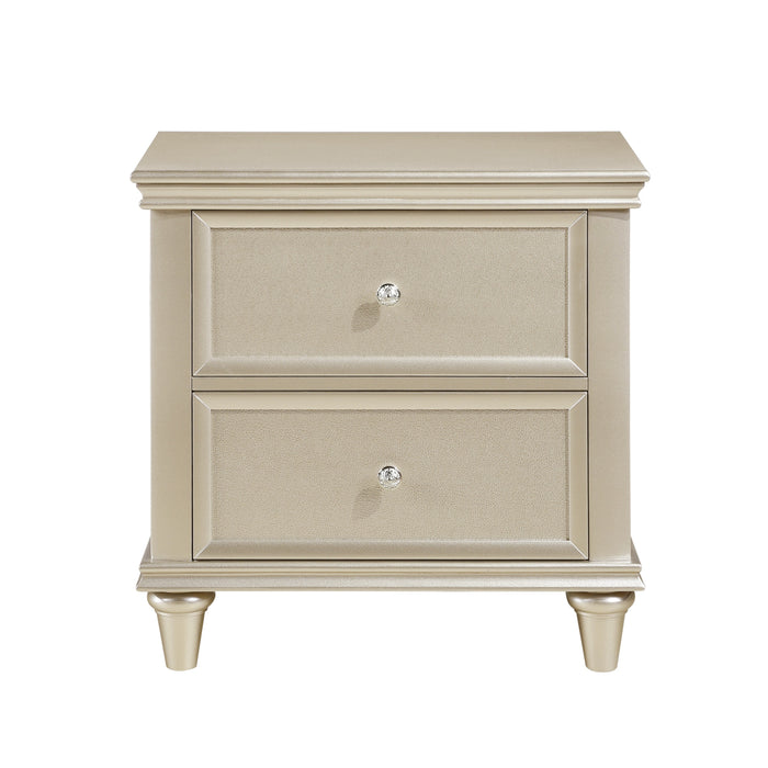Celandine Nightstand in Gold/Silver/Champagne - 1928-4 - FAMSA Furniture (TX)