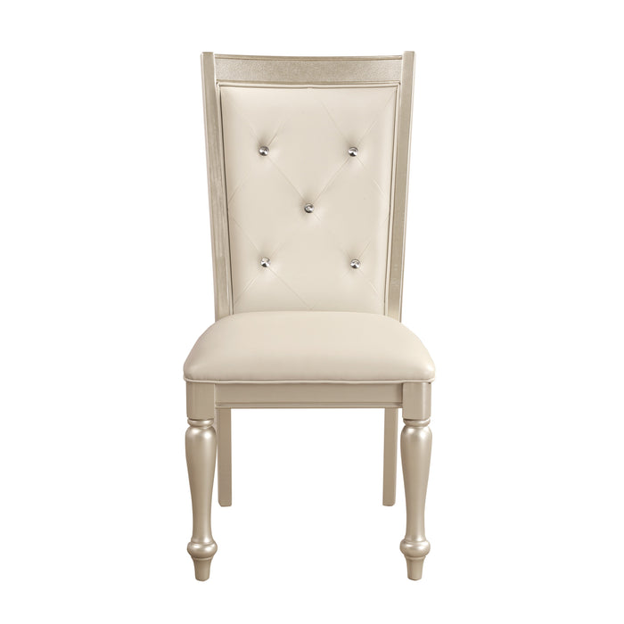 Celandine Side Chair in Gold/Silver/Champagne - 1928S - FAMSA Furniture (TX)