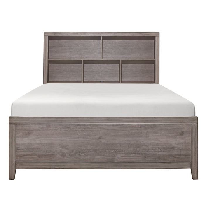 Woodrow Full Platform Bed in Gray - 2042NBF-1 - FAMSA Furniture (TX)