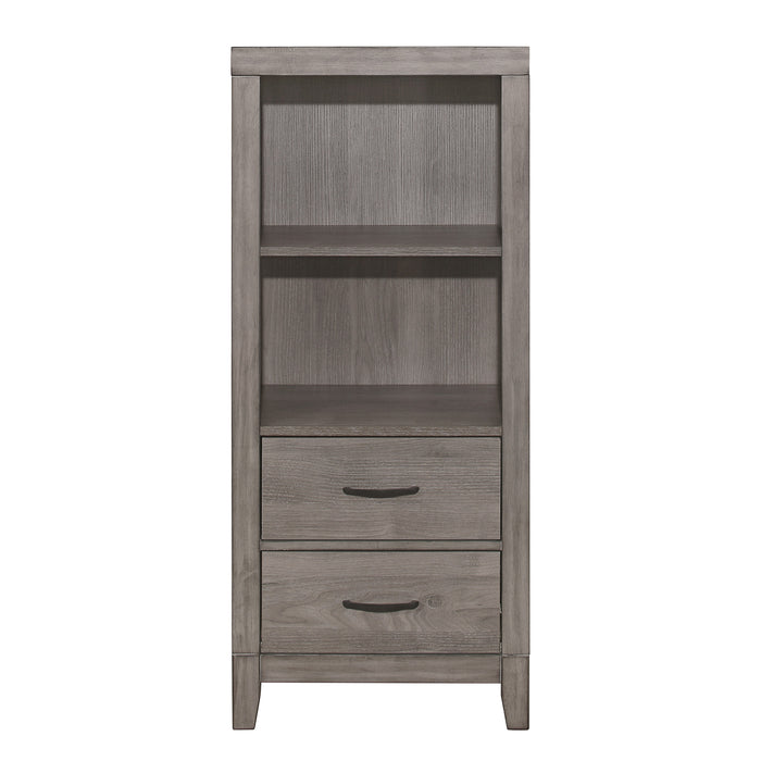 Woodrow Pier/Tower Nightstand in Gray - 2042NB-10 - FAMSA Furniture (TX)