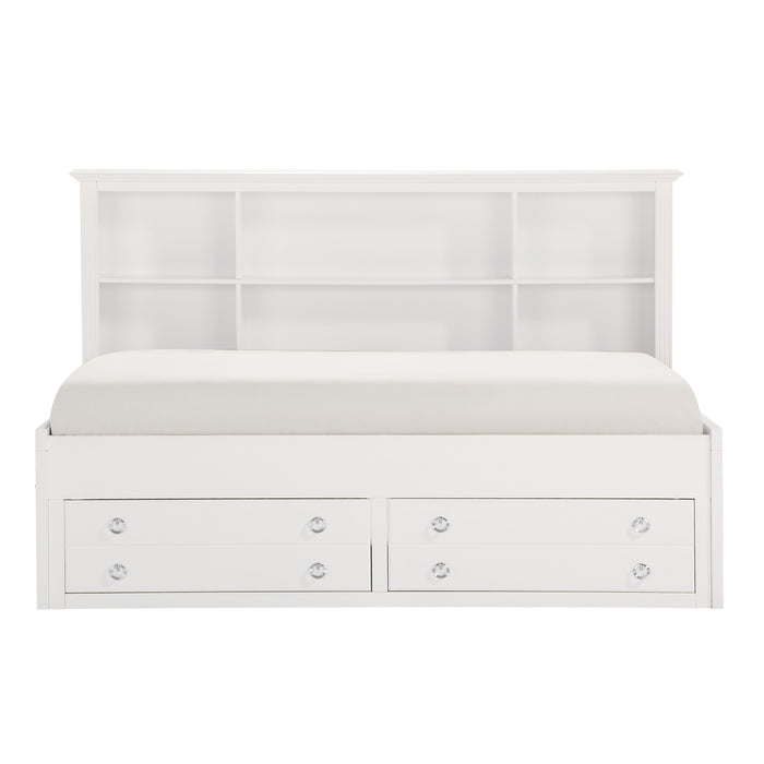 Meghan Full Lounge Storage Bed in White - 2058WHPRF-1 - FAMSA Furniture (TX)