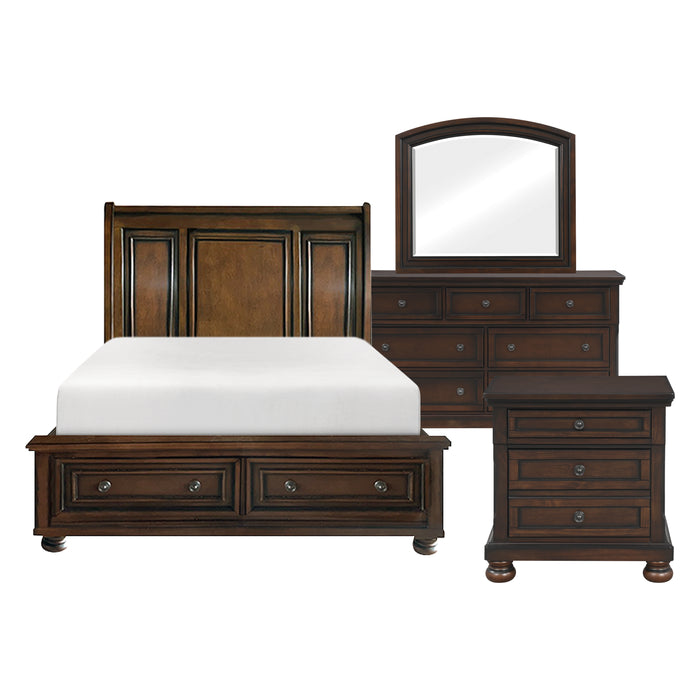 Cumberland 4pc set (QB+NS+DR+MR) in Brown - 2159-1*4 - FAMSA Furniture (TX)