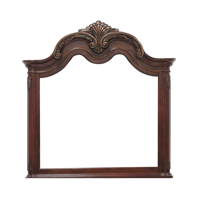 Deryn Park Mirror in Cherry/Metallic Accent - Traditional - 2243-6 - FAMSA Furniture (TX)