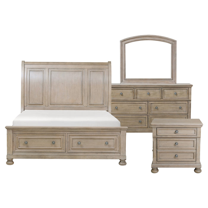 Bethel 4PC SET: 1QB,1NS,1DR,1MR in Gray - 2259GY-1*4 - FAMSA Furniture (TX)