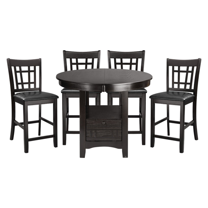 Junipero 5pc Set (TB+4S) in Cherry - 2423-36*5 - FAMSA Furniture (TX)