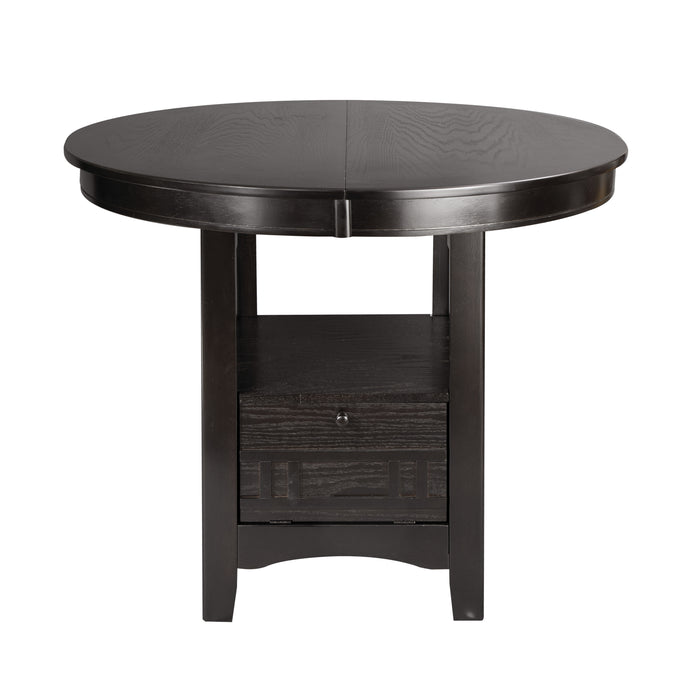 Junipero Round / Oval Counter Height Table with Storage Base in Cherry - 2423-36 - FAMSA Furniture (TX)