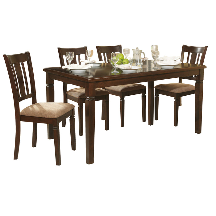 Devlin 5pc Set (TB+4S) in Espresso/Brown - 2538-60*5 - FAMSA Furniture (TX)