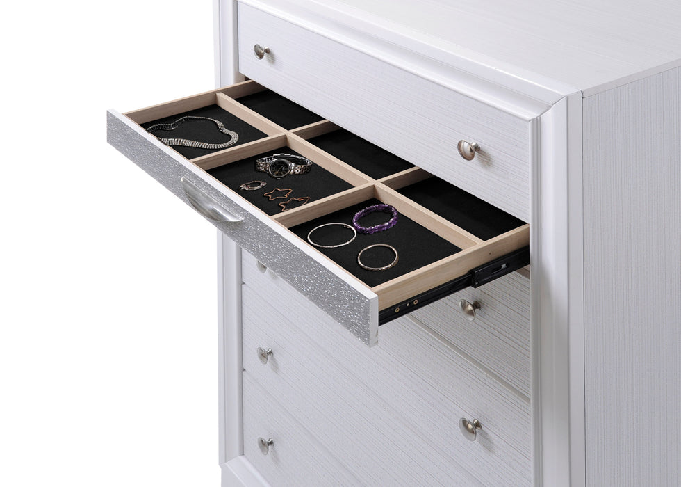 Naima White Chest - FAMSA Furniture (TX)