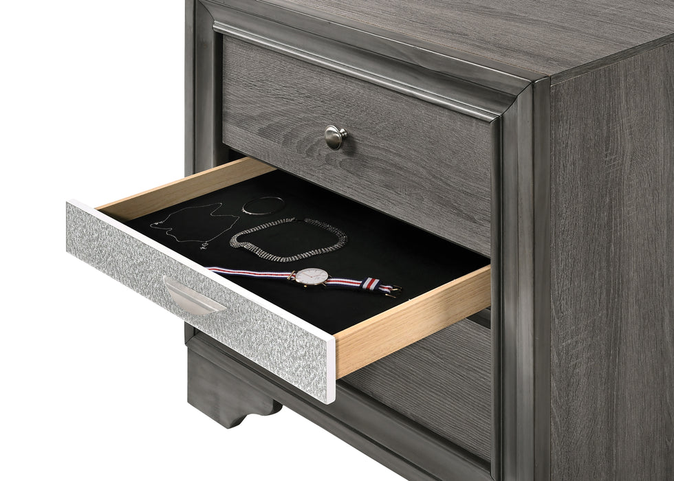 Naima Gray Nightstand - FAMSA Furniture (TX)