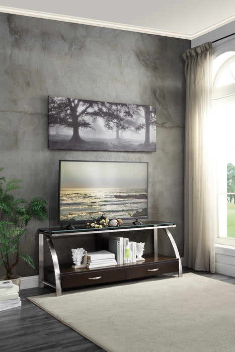Tioga TV Stand in Gold/Silver/Champagne/Brown - 35330RF-T - FAMSA Furniture (TX)