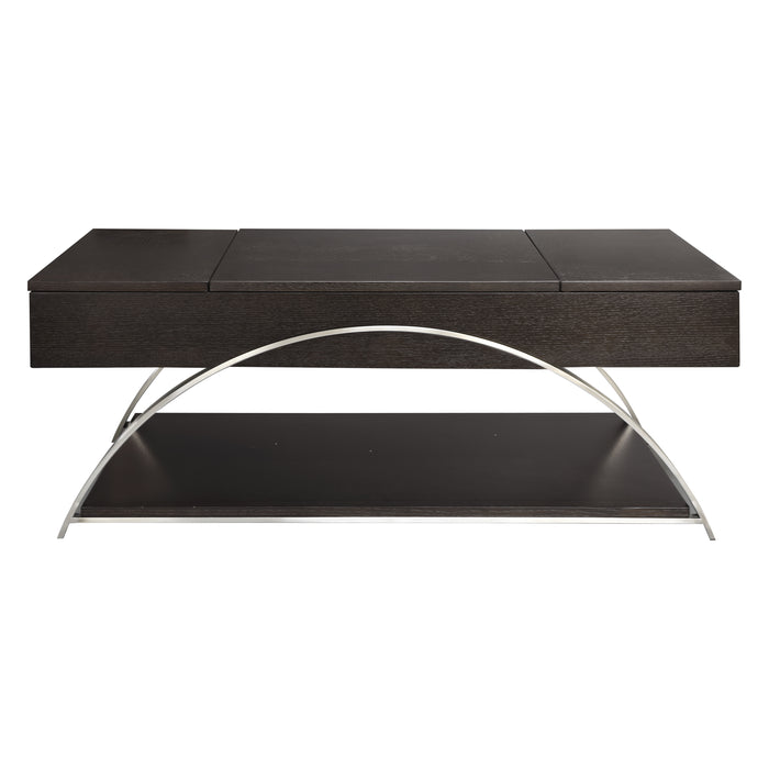 Tioga Lift Top Cocktail Table in Brown/Gold/Silver/Champagne - 3533RF-30