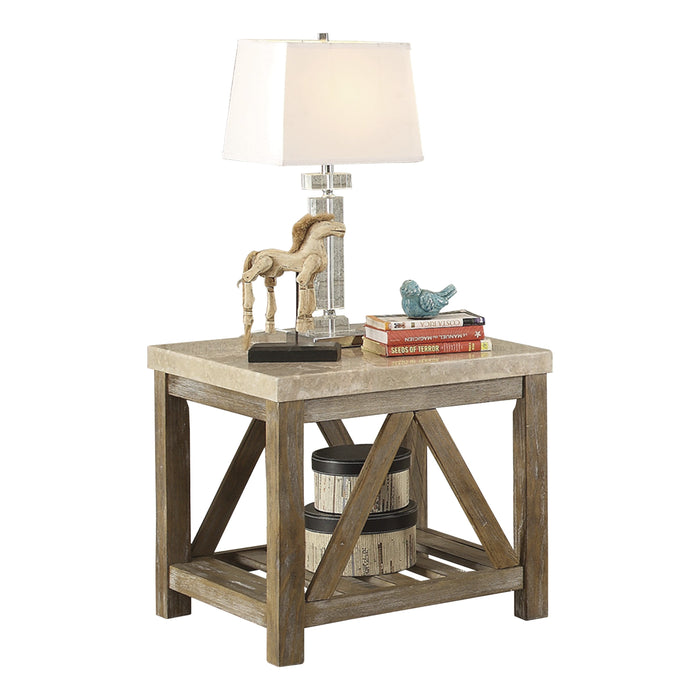 Ridley End Table in Taupe/Beige - 3551-04 - FAMSA Furniture (TX)