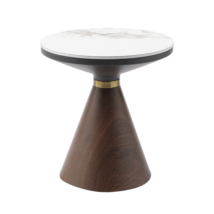 Greer End Table in Brown/Walnut/White - 3696-04 - FAMSA Furniture (TX)