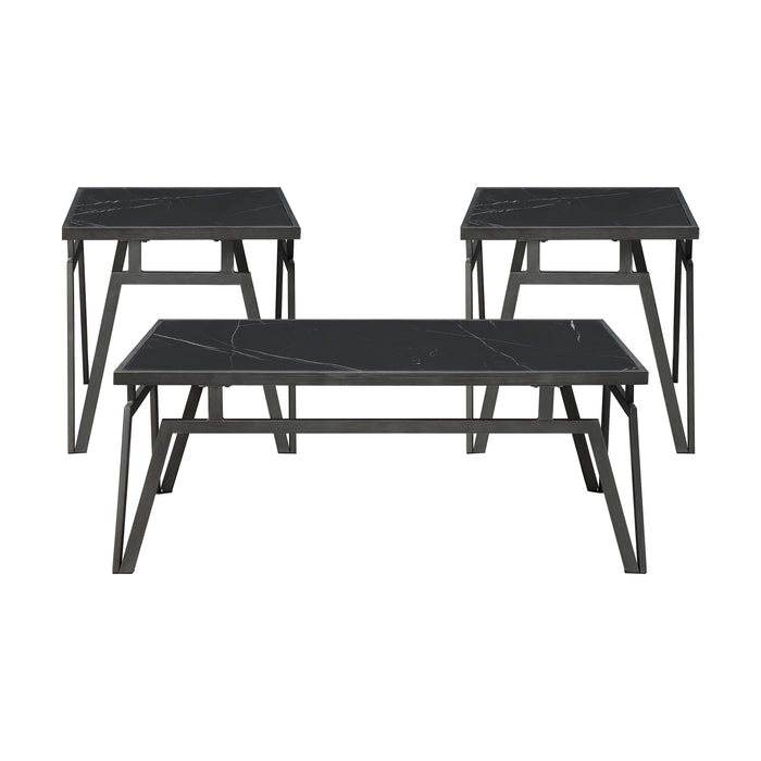Gaffney 3-Piece Pack Occasional Set in Black - 3709-31